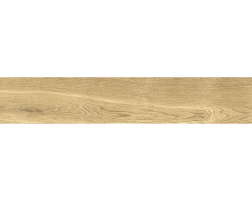 Wand- en vloertegel Giornota goud 11x60 cm Tegel met houtlook