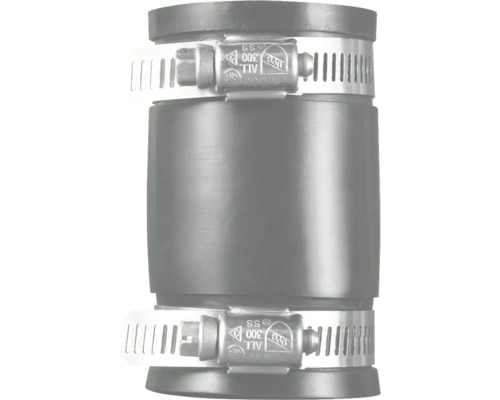 Afvoerpijpconnector met slangklem