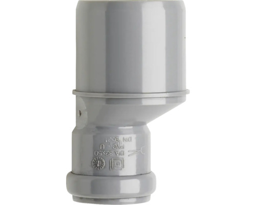 Grijze PVC pijp met een diameter van 32 x 50 millimeter