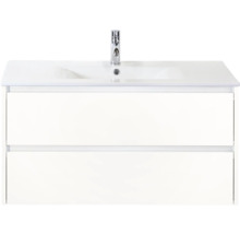 Wastafelmeubel met twee laden en kraan