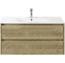 Wastafelonderkast met twee laden en wastafel