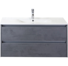 Wastafelonderkast met twee lades en wastafel