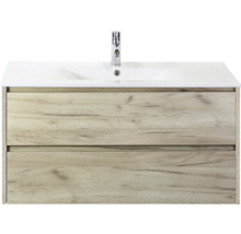 Wastafelonderkast met twee laden en wastafel