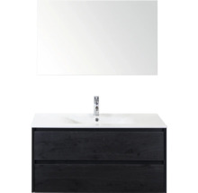 Wastafelmeubel met onderkast en spiegel voor de badkamer