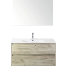 Wastafelmeubel met spiegel en twee laden