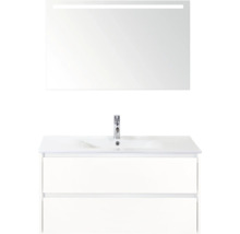 Wastafelmeubel met spiegel en twee lades