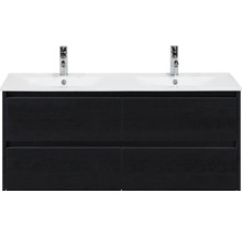 Wastafelmeubel met twee wastafels en vier lades