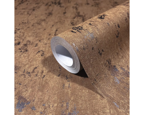 Rol bruin behang met motief