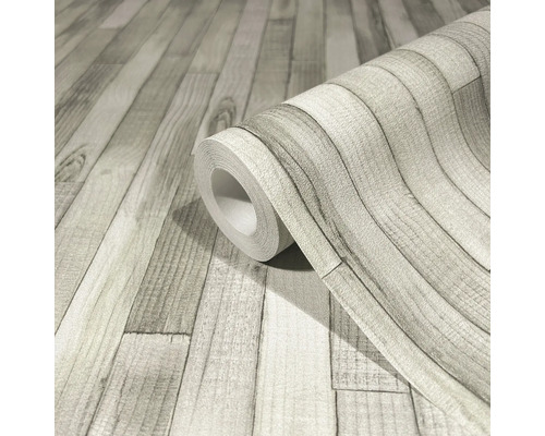 Behangrol met houten plankenpatroon
