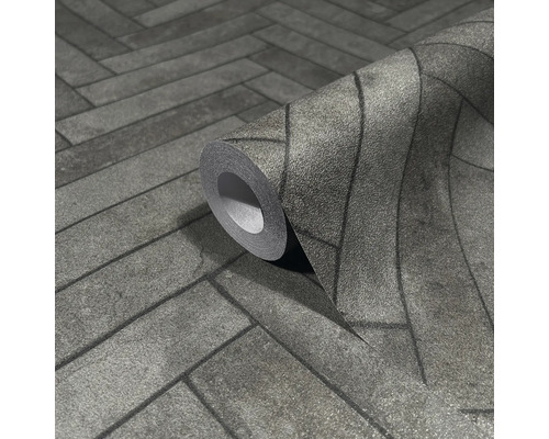 Behangrol met steenmotief