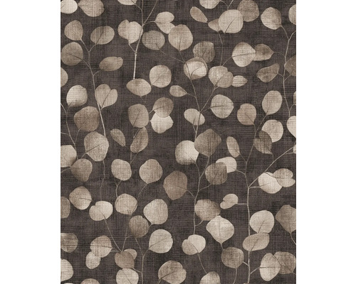 MARBURG Vliesbehang 81639 Leyla bloemen bruin Behang met eucalyptusbladmotief
