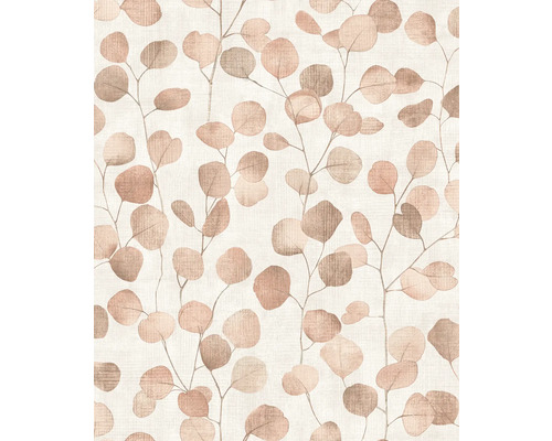 MARBURG Vliesbehang 81640 Leyla bloemen beige Behang met eucalyptusbladmotief