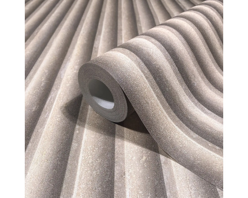 Rol behang met verticale ribbels