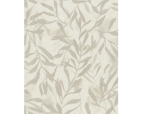 MARBURG Vliesbehang 82441 Leyla bloemen beige Behang met bladerenpatroon