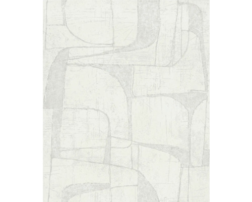 MARBURG Vliesbehang 82451 Leyla abstract wit Behang met abstract patroon voor wanddecoratie