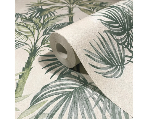 Behangrol met palmmotief