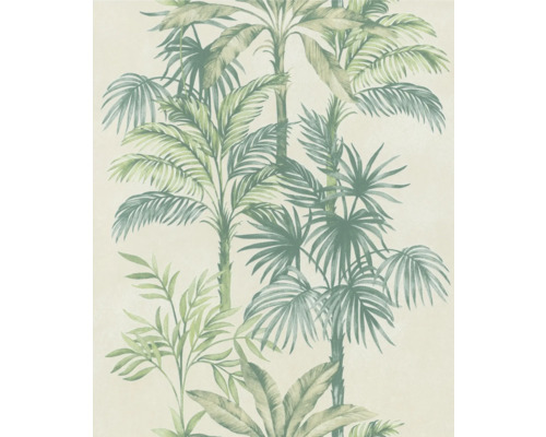 MARBURG Vliesbehang 82456 Leyla bloemen groen Behang met palmmotief