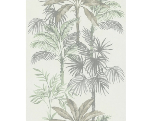 MARBURG Vliesbehang 82457 Leyla bloemen groen Behang met palmmotief