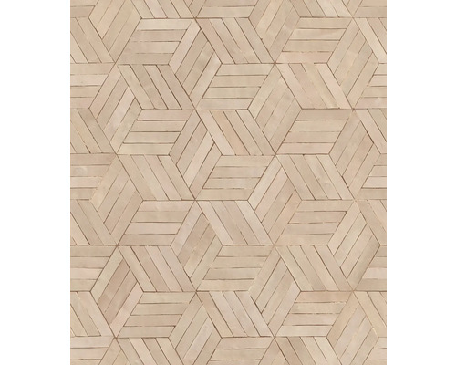 MARBURG Vliesbehang 89001 Leyla geometrisch beige Tegelpatroon met geometrisch ontwerp voor vloer of wand