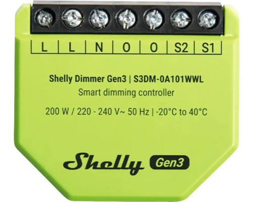Shelly Dimmer Gen3 slimme dimcontroller