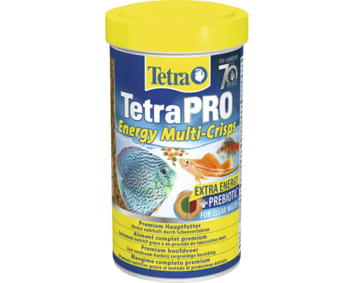 Tetra PRO Energy Multi-Crisps visvoer in gele verpakking