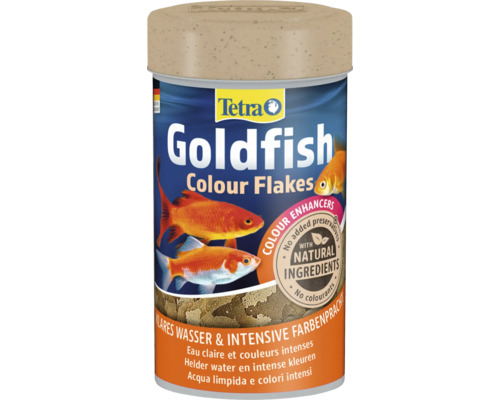 Tetra Goldfish Colour Flakes in verpakking