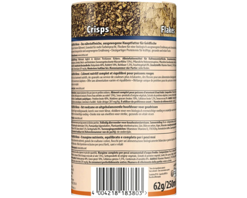 Tetra goudvisvoer Crisps en Flakes voor een uitgebalanceerde voeding