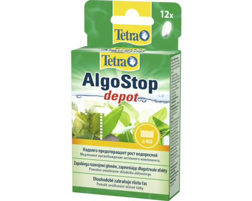 Tetra AlgoStop depot algenbestrijding voor aquaria, verpakking van 12 stuks