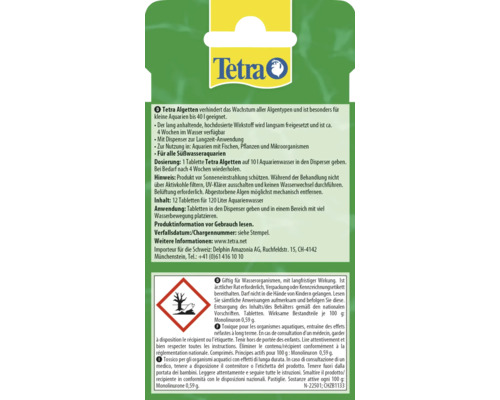Tetra Algetten voor algenbestrijding in aquaria tot 40 liter