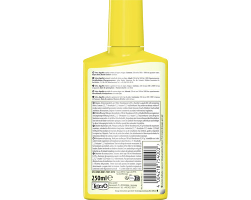 Tetra AlguMin algenbestrijdingsmiddel in een fles van 250 milliliter