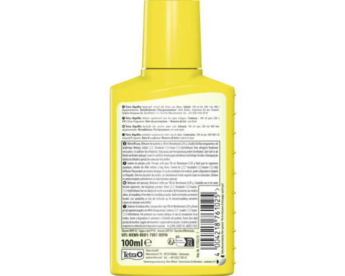 Tetra AlguMin algenbestrijdingsmiddel in een fles van 100 ml