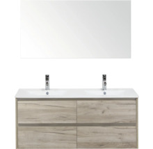 Badkamermeubelset met wastafelonderkast, opzetwastafel en spiegel