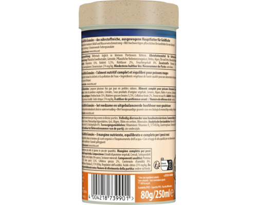 Tetra Goldfish Granules, compleet diervoeder voor goudvissen, 80 gram