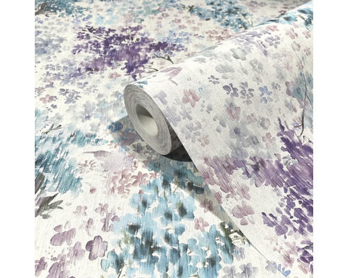 Behangrol met bloemmotief