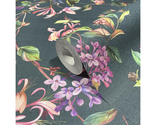 Behangrol met bloemmotief