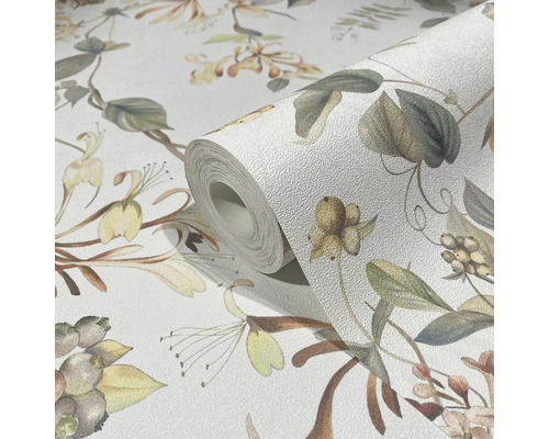 Behangrol met bloemmotief