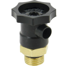 Slangconnector van kunststof met messing schroefdraad
