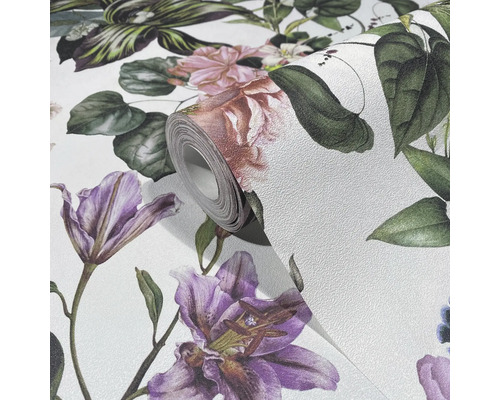 Behangrol met bloemmotief