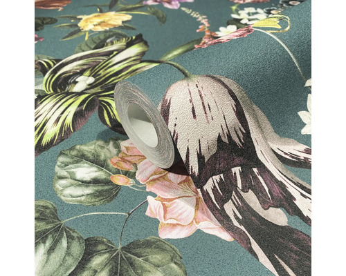 Rol behang met bloemmotief