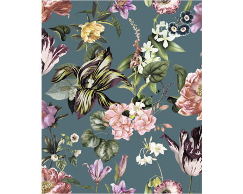 MARBURG Vliesbehang 47462 Flora bloemen blauw Bloemenbehang met bloemmotief voor kamerdecoratie