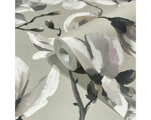 Rol behang met bloemmotief