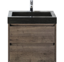 Wastafelonderkast met twee lades en wastafel