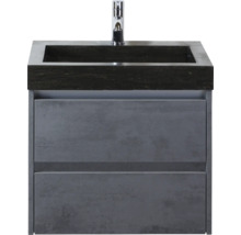 Wastafelmeubel met twee laden en kraan