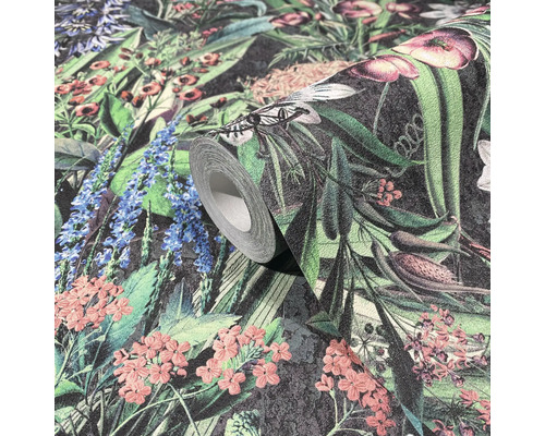 Rol bloementapijt met vogelmotieven