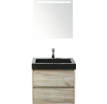 Wastafelcombinatie met spiegel en twee laden