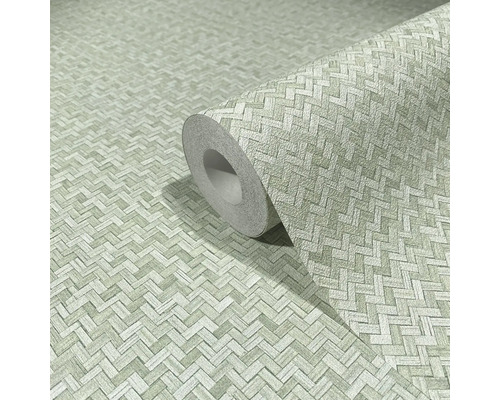 Behangrol met visgraatmotief