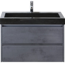 Wastafelonderkast met wastafel en kraan