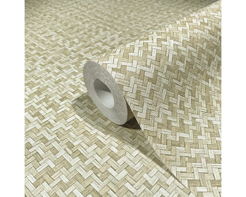 Rol behang met vlechtpatroon
