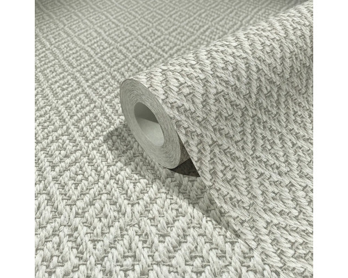 Rol behang met geweven motief