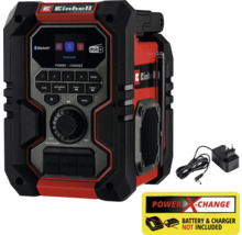 Einhell bouwplaatsradio met Bluetooth en digitale radio-ontvangst, inclusief stroomkabel, batterij en oplader niet inbegrepen
